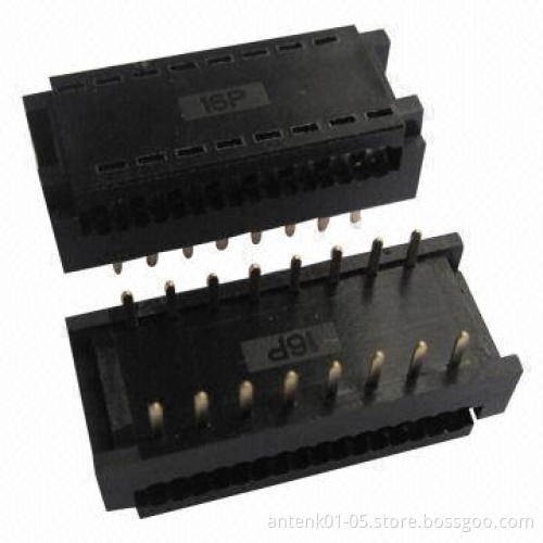 2.54 x 7.62mm IDC DIP Plug Connectors with Brass Contact, Used for Ribbon Cables
